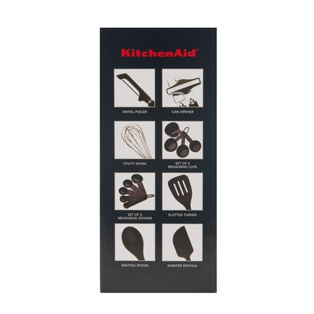 KitchenAid - Tool and Gadget 15-Piece Set - Black