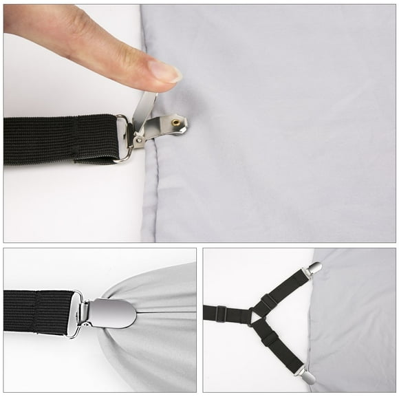 Sheet Straps Bed Sheet Holder Straps Elastic Fitted Sheet Cps penders Fasteners Grippers Fitted for Bedding Keepers Bedsheet