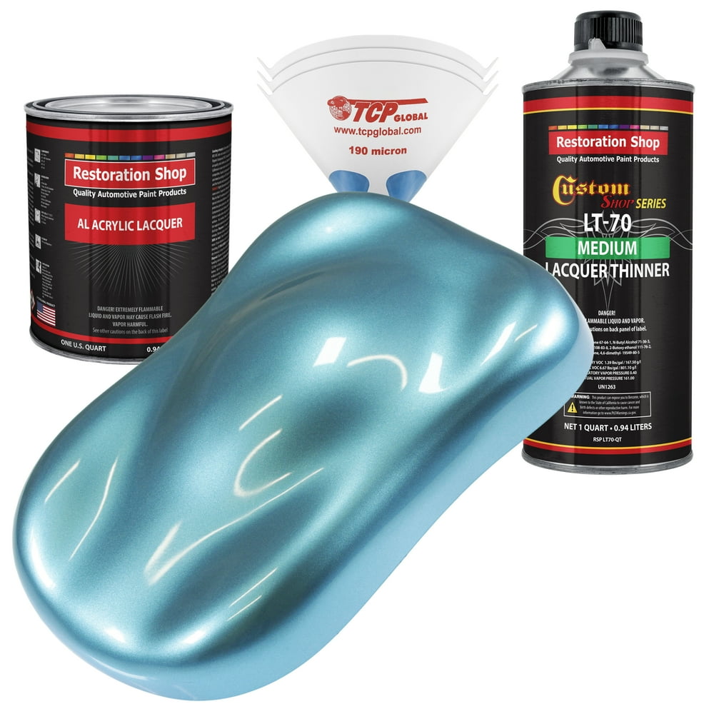 Restoration Shop Azure Blue Metallic Acrylic Lacquer Auto Paint