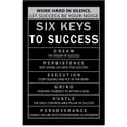 thumbnail image 2 of Motivational Canvas Wall Art Six Keys to Success Motivational Pictures Inspiring Entrepreneurs Quotes Poster Office Decoration Printed Artwork Frame Ready to Hang12x18, 2 of 6