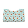 thumbnail image 2 of Goofa Rabbit Is Eating Carrots Pattern Triangle Square Tissue Box Cover, Modern PVC Leathe Facial Paper Holder,Decorative Holder/Organizer for Bathroom Vanity Countertop, 2 of 9