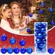 thumbnail image 2 of Adornos navideños Avdjesfny, 24 bolas navideñas, adornos para árbol de Navidad, bolas colgantes para decoración de fiestas, bodas y festividades., 2 of 6