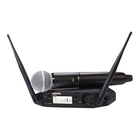 Shure GLXD24+ Dual Band Digital Wireless System with SM58 Handheld Microphone, Z3: 2.4/5.8GHz