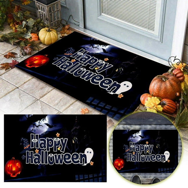 TIELUTT Halloween Mat Decoration Non Washable Suitable for Outdoor/Indoor/Front Bed Rugs Bedroom Cold Throw Blanket Floor Carpets Rug Bedroom Blankets for Couches and Sofas