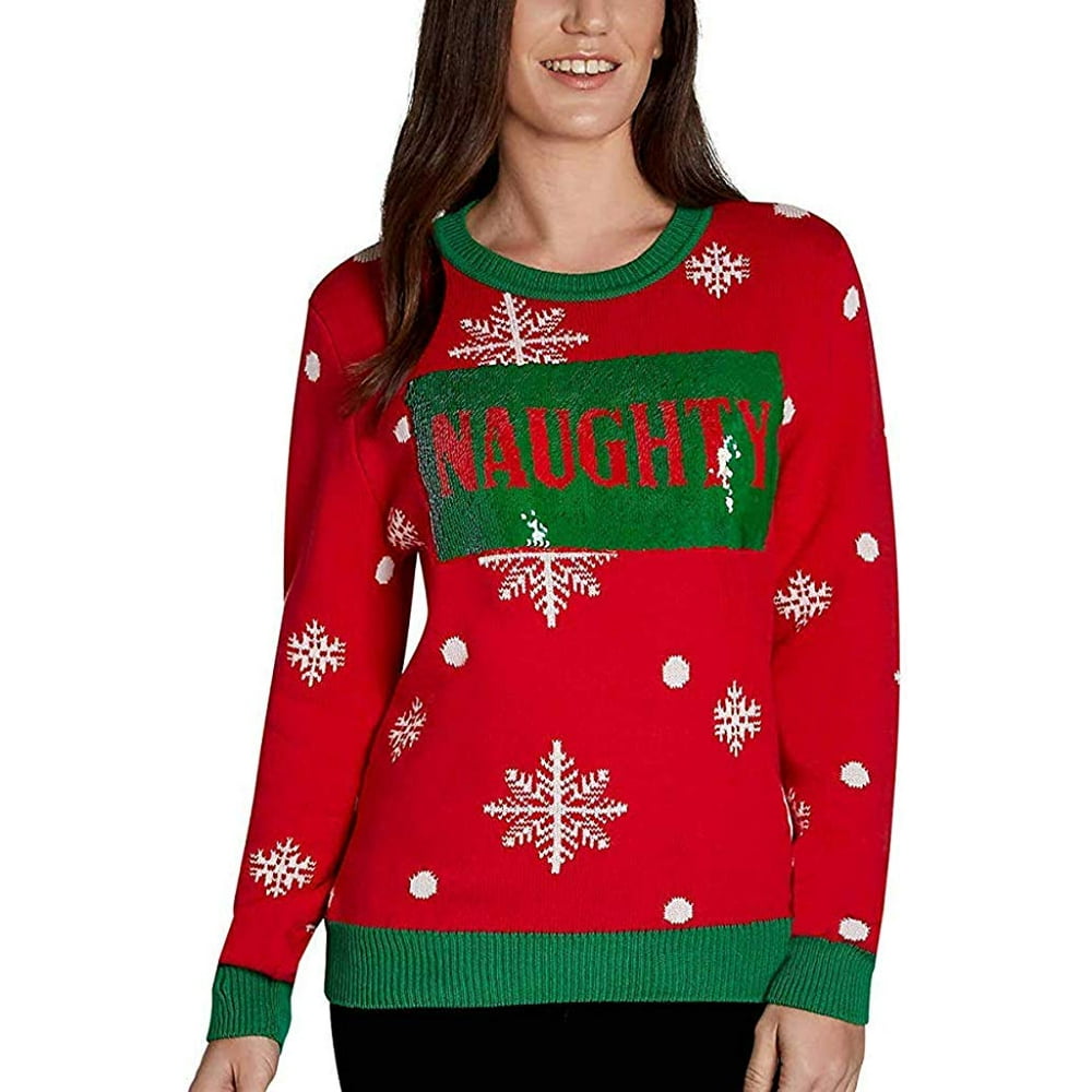 To Be Jolly - To Be Jolly Ladies' Long Sleeve Crewneck Holiday ...