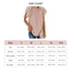 thumbnail image 4 of Women's Tops, Loose Women's Short Sleeve Shirts Soft Pompon Crochet For Outdoor Activities ANGGREK AH2989, 4 of 5
