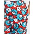 thumbnail image 5 of Dr. Seuss Women's Cat in the Hat Thing One Thing Two Hacci Knit Wide Leg Sleep Pants, Sizes XS-3X, 5 of 6