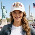 thumbnail image 5 of UngA USA 250th Anniversary Hat 1776-2026 Eagle & Liberty & Cross Printed Pattern Baseball Cap for Men Women,One Size, 5 of 6