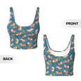 thumbnail image 5 of Lsque Corgi with Flowers Printed Women'S Sports Bra, Compression, Moisture Wicking, High-Impact Sports Bra For Women,Supportive sports bra-XX-Large, 5 of 9