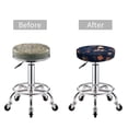 thumbnail image 5 of Naloa Autumn Leaves With Blue Round Bar Stool Cushion Cover 12-14 inch, Fits Kitchen, Office, Restaurant Chairs - 13 inch, 5 of 7