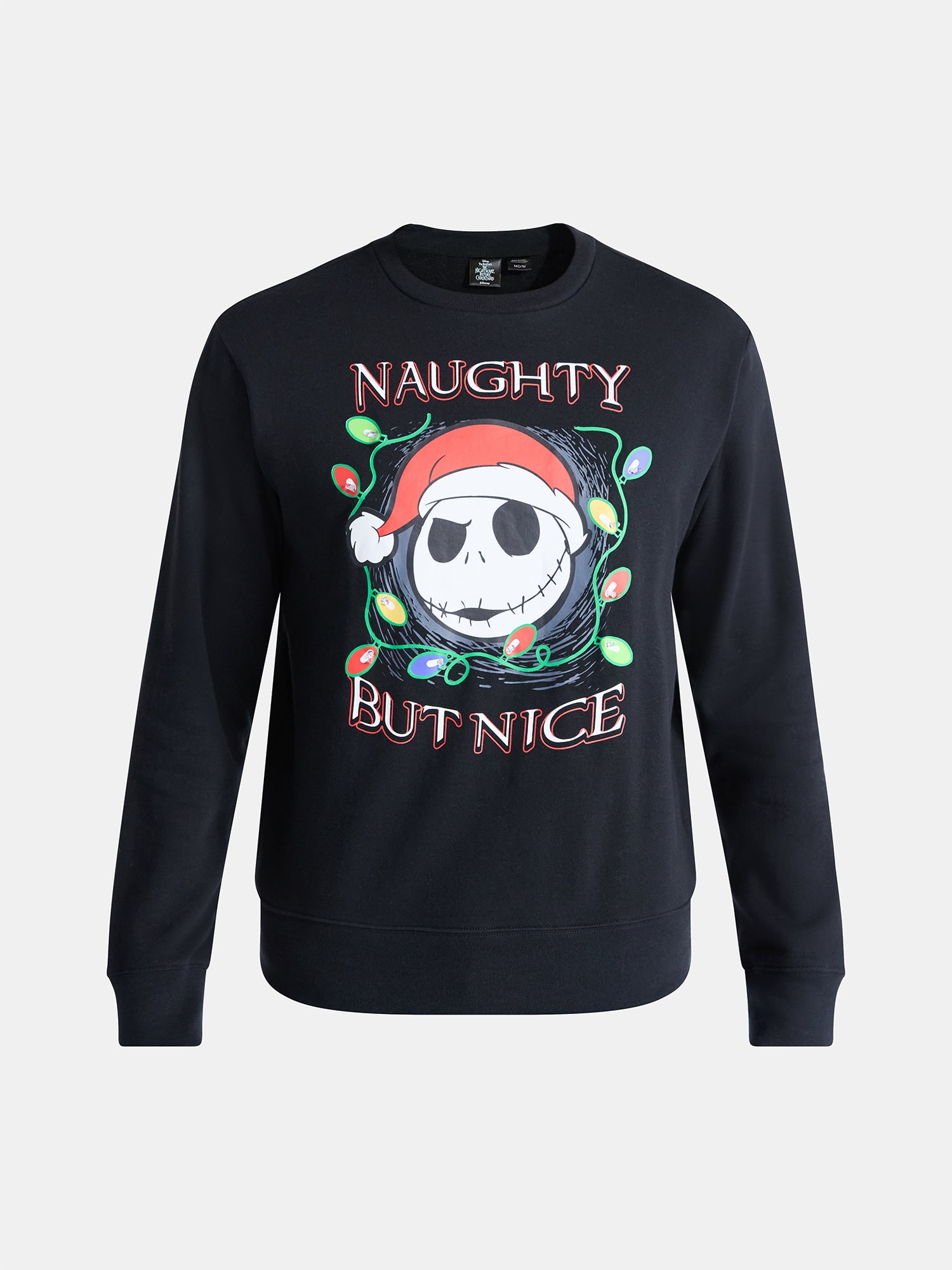 The Nightmare Before Christmas Men's Jack Skellington Light Up Graphic Sweatshirt, Sizes XS-3XL