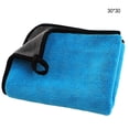 thumbnail image 4 of Injueey Toalla de de coches paño de limpieza de secado absorbente de agua trapo de vidrio sin pelusa paño de baño paño de limpieza Suministros de limpieza para el hogar Azul 30x30cm Injueey HA070915-07, 4 of 6
