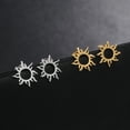 thumbnail image 6 of Hollow out Sun Earrings 14K Yellow Gold Women's Minimalist Hot Selling Fashion Sun Earrings Birthday Jewelry Gifts, 6 of 6