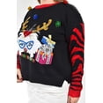 thumbnail image 4 of Sueter navideño divertido Roman Fashion /Tallas Extras, ABW37 (Negro) negro 38, 4 of 6