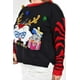 thumbnail image 4 of Sueter navideño divertido Roman Fashion /Tallas Extras, ABW37 (Negro) negro 40, 4 of 6
