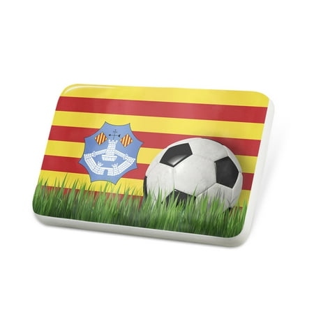 Porcelein Pin Soccer Team Flag Menorca region Spain Lapel Badge – NEONBLOND