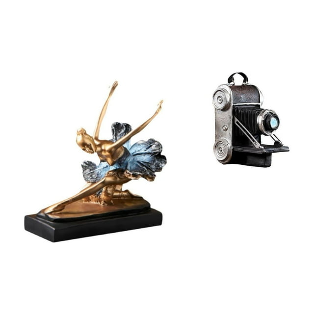 Figura Decorativa De Bailarina De Ballet, Estatua De Bailarina, Regalo De Escritorio, Figura Para Chimenea, Decoración De Restaurante, Modelo De Cámara De Resina, Vitrina única, Accesorio