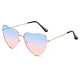 thumbnail image 3 of Populares gafas de sol de metal en forma de corazón, gafas de fiesta en forma de corazón rosa, gafas de sol de moda para mujer, gafas de sol con forma de corazón de melocotón, 3 of 6
