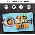 thumbnail image 2 of ExquisiteSushi Plate, Shark Sushi Plate, Shark Sushi Platter, Hand-Painted Ceramic Sushi Serving Tray, Lead-Free, Microwave/Oven/Dishwasher Safe, 2 of 5