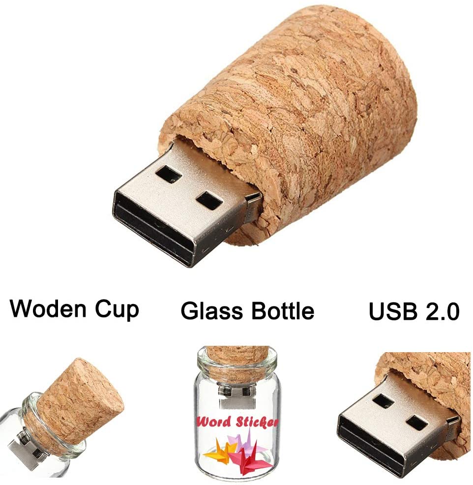 64 GB USB 3.0 Stick Im Süßen Flaschen-Design – Transparenter Glas-Look, Perfekt Als Geschenk