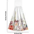 thumbnail image 3 of SKYSONIC Wild Flowers Hanging Tie Towels 2 Pieces, Absorbent Hand Towels Tea Bar Dish Dry Towels for Kitchen Bathroom Home Decor,14" x18.2", 3 of 7