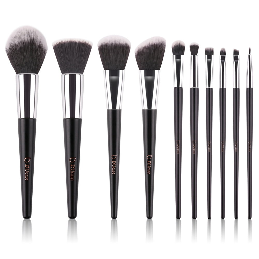 DUcare 10pcs Makeup Brushes Kabuki Brush Set Synthetic Makeup Brush Foundation Eyeshadow Eyebrow