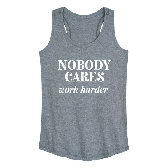 Instant Message - Nobody Cares - Women's Racerback Tank Top