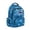 Blue Shark Print, variant on HUIACONG Blue Shark Print School Backpack for Kids Age 5-16, Water Resistant Bookbag with Adjustable Cushioned Straps, Multi Pockets Lightweight Sturdy Daypack for School Travel