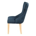 thumbnail image 4 of Furniture of America Taryn Upholstered Wood Dark Blue Side Chairs (Set of 2), 4 of 9