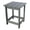 Gray, variant on Pemberly Row Adirondack Indoor/Outdoor Square Resin End Table in Black