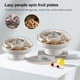 thumbnail image 5 of Plato giratorio de 360° para dulces, bandeja para servir alimentos a prueba de polvo, para postres, nueces y dulces, 5 of 5