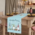 thumbnail image 2 of Table Runners 72 Inches Long Dress Scarves, Happy Easter Farmhouse Kitchen Table Runner, Coffee Tablerunners, Cute Gnomes Eggs Spring Daisy Flowers Blue 14x72 Inch, 2 of 9