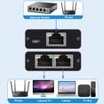 thumbnail image 4 of Gigabit network with 1/2 Ethernet ports, RJ45 Ethernet cable, broadband network routing, 1/2 splitter adapter, 4 of 5