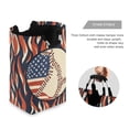 thumbnail image 3 of Yayeee Freestanding Laundry Hamper with Handle Collapsible Large Storage Basket for Clothes, Baseball Pattern, 3 of 7