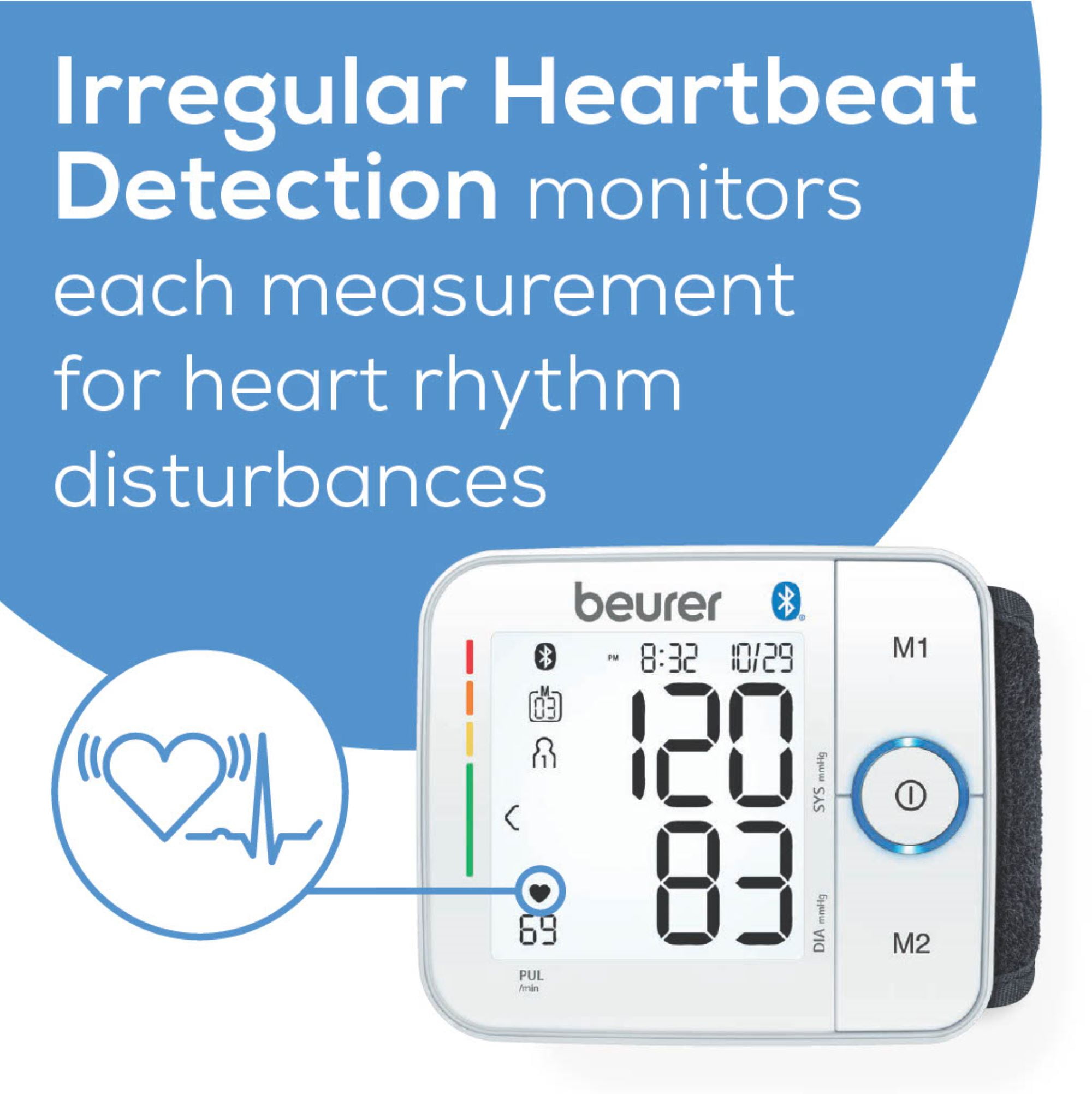 Beurer Premium 800W Wrist Blood Pressure Monitor with Bluetooth