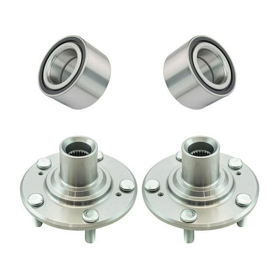 Front Wheel Hub and Bearing Kit - Compatible with 2006 - 2011 Honda Civic 2007 2008 2009 2010