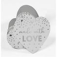 thumbnail image 3 of Inkdotpot 50 Pack Real Silver Foil Paper Tag Made With Love Wedding Favor Hang Tag, 3 of 6