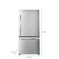 thumbnail image 3 of Kenmore 31" 22.3 Cu. ft. Capacity Standard Refrigerator with Bottom Freezer, Fingerprint Resistant Stainless Steel, 3 of 13