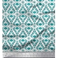 thumbnail image 1 of Soimoi Velvet Fabric Ogee Damask Printed Fabric 1 Yard 58 Inch Wide, 1 of 5