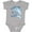 AC-Heather Grey, variant on Dolphin-itely the Cutest Boys or Girls Baby Bodysuit