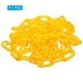 thumbnail image 3 of Unique Bargains 0.3' Diameter 10Ft Length Plastic Chain Barrier Safety Link Chain Stanchion for Crowd Control, Yellow, 3 of 5