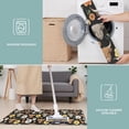thumbnail image 6 of Black Highland Cow Flower Pattern Kitchen Rugs Sets Of 3,Kitchen Runner Rugs Non Skid Washable,Decorative Kitchen Floor Mats for Kitchen,Sink,Laundry,17"x30"+ 17"x47" + 17"x59", 6 of 6