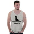 thumbnail image 3 of Ferocious Vegan Herbivore Bunny Tank Top T Shirts Men Women Brisco Brands S, 3 of 6
