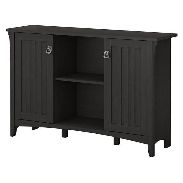 Pemberly Row Storage Cabinet With Doors In Vintage Black - Walmart.com