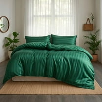 Queen Satin Duvet Cover Set – 3-Piece Lightweight Silky Bedding with Hidden Zipper & Pillowcases, Smooth Satin Fabric, Easy Care, Wrinkle-Resistant, No Comforter Included