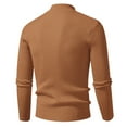 thumbnail image 3 of SUYIDA Men's Fall Winter Sweater,Knitted Sweater Coat Autumn Winter Pullover Slim Fit Casual Warm Soft Long Sleeve Solid Color Crewneck Shirt Comfortable Lightweight, 3 of 5