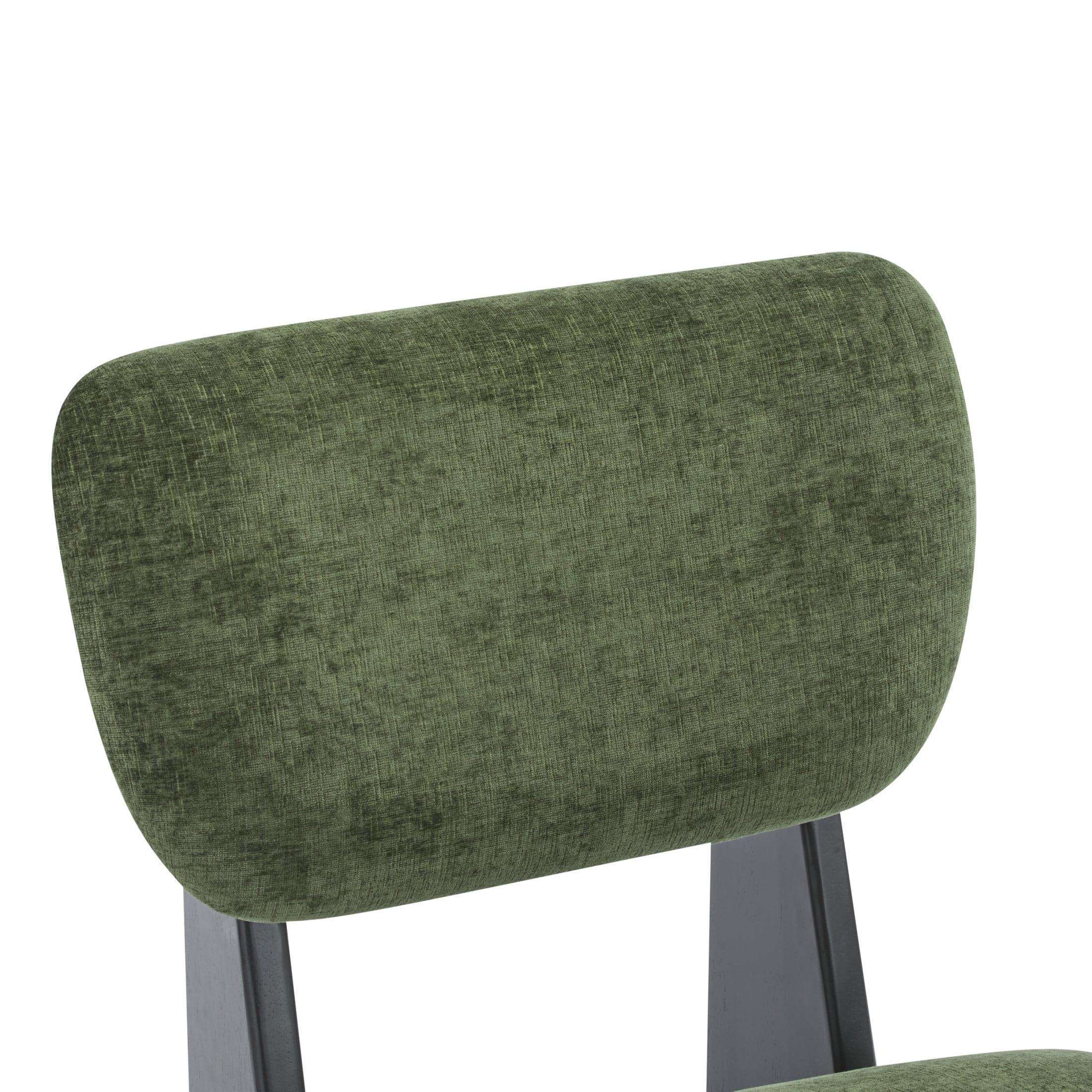 Christopher Knight Home Minimalist Upholstered Accent Chair Set of 2, Solid Wooden Base, Black+Green