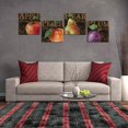 thumbnail image 3 of Fruits Wall Art for Kitchen Apple Peach Pear Plum Wall Decor Retro Food Canvas Pictures Abstract Framed Artwork Print Painting for Dining Room Home Walls Decoration 16''''x16'''' x 4Pcs, 3 of 6