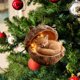 thumbnail image 5 of Forest Animal Ornaments , Woodland Christmas Tree Decorations in Acorn for Holiday Home Decor, Rustic Cabin Themed Party Favors, Nature Inspired Gift, 5 of 6