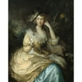 thumbnail image 2 of Thomas Gainsborough 15x18 Gold Ornate Wood Frame and Double Matted Museum Art Print Titled - Frances Susanna, Lady De Dunstanville (C. 1786), 2 of 4